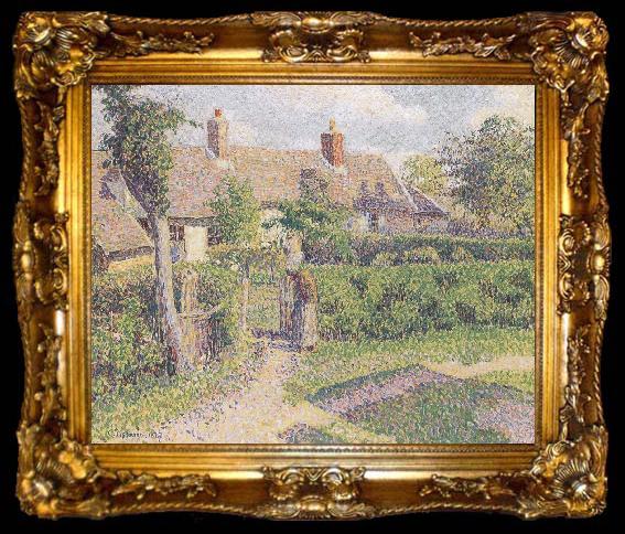 framed  Camille Pissarro farmhouse, ta009-2